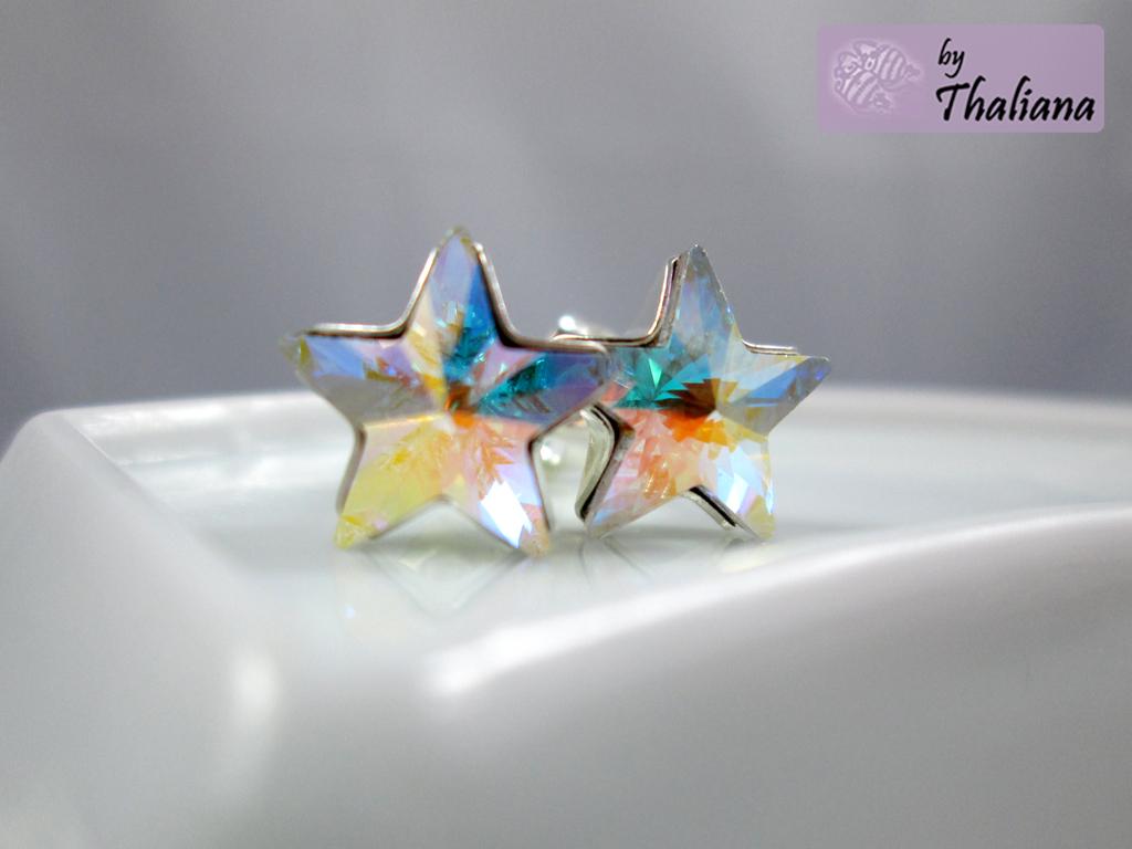 STERNENstaub-Glitzer-Sternohrstecker-Echtsilber