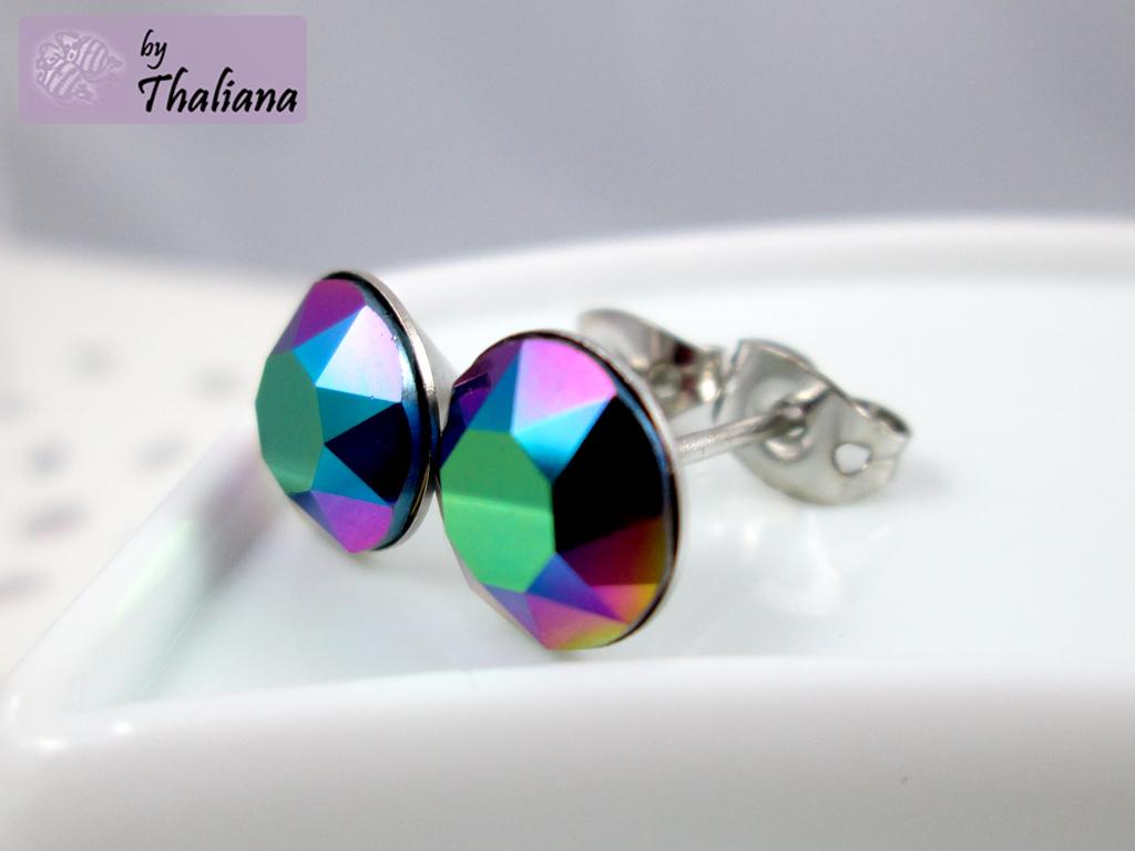 bunt glitzernde Ohrstecker BEETLEwing hochwertig