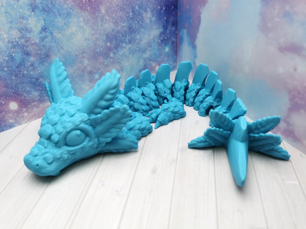 Blue AXONAX - großer Axolotl-Drache