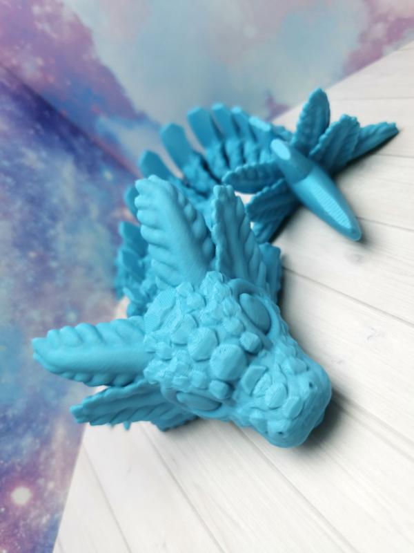 AXONAX - großer blauer Axolotl-Drache