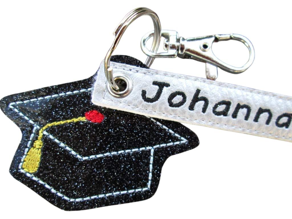 Doktor-Hut Schlüsselanhänger/Taschenanhänger mit Namen