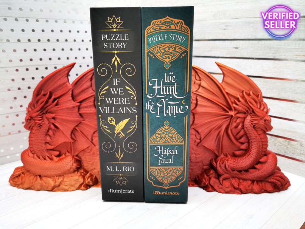 dRaGoN Drachen Buchstützen klein 2er Set Unikatset 4 - nur einmal vorhanden!