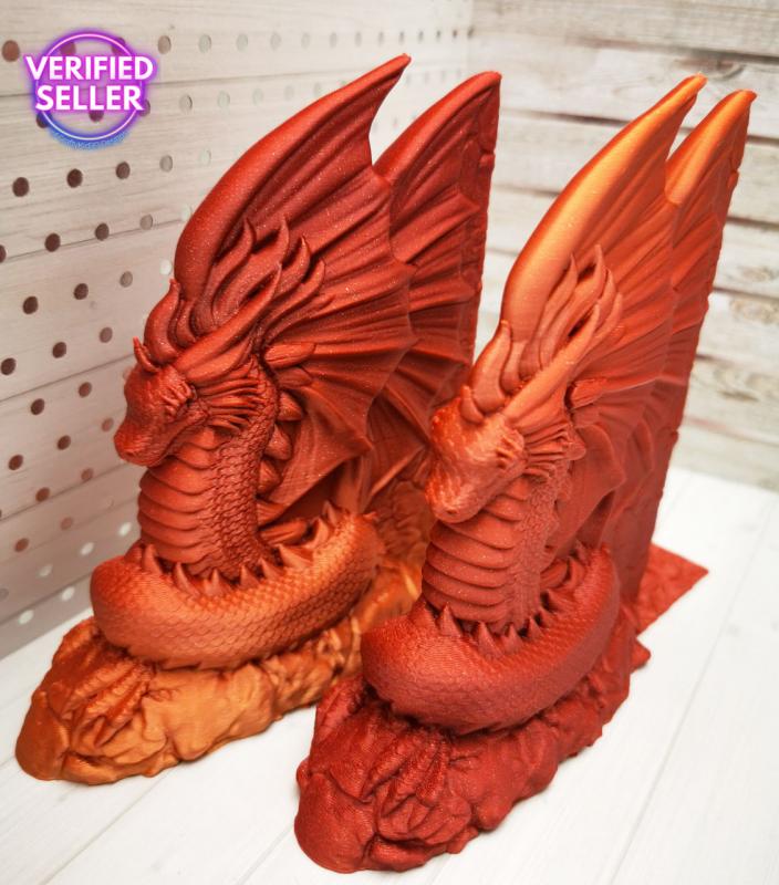 dRaGoN Drachen Buchstützen klein 2er Set Unikatset 4 - nur einmal vorhanden!