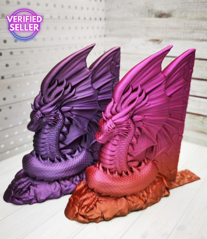 dRaGoN Drachen Buchstützen klein 2er Set Unikatset 5 - nur einmal vorhanden!