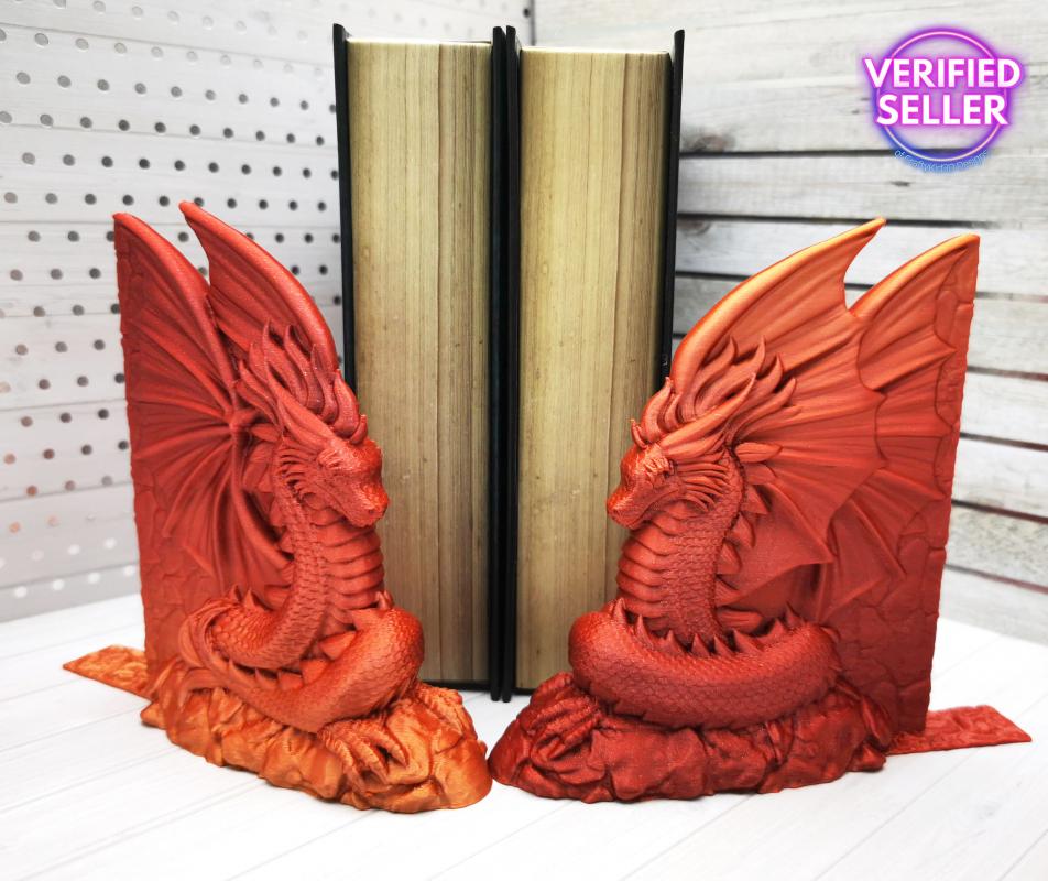 dRaGoN Drachen Buchstützen klein 2er Set Unikatset 4 - nur einmal vorhanden!