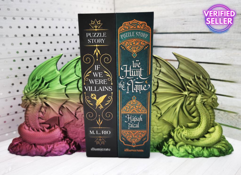 dRaGoN Drachen Buchstützen klein 2er Set Unikatset 1 - nur einmal vorhanden!