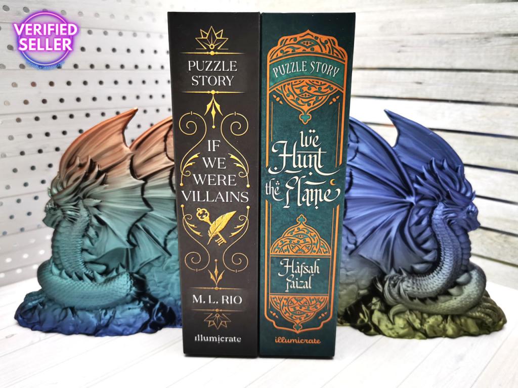 dRaGoN Drachen Buchstützen klein 2er Set Unikatset 3 - nur einmal vorhanden!