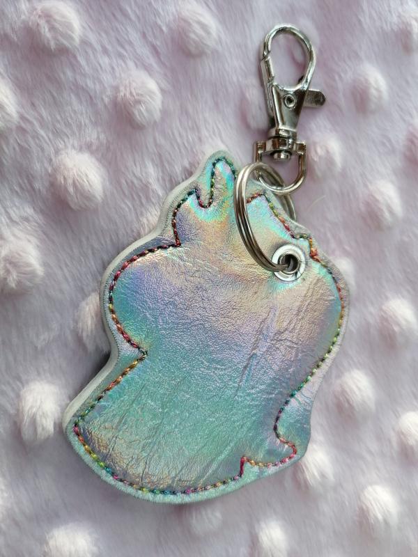 Schlüsselanhänger Regenbogen-Einhorn mit Namen personalisiert