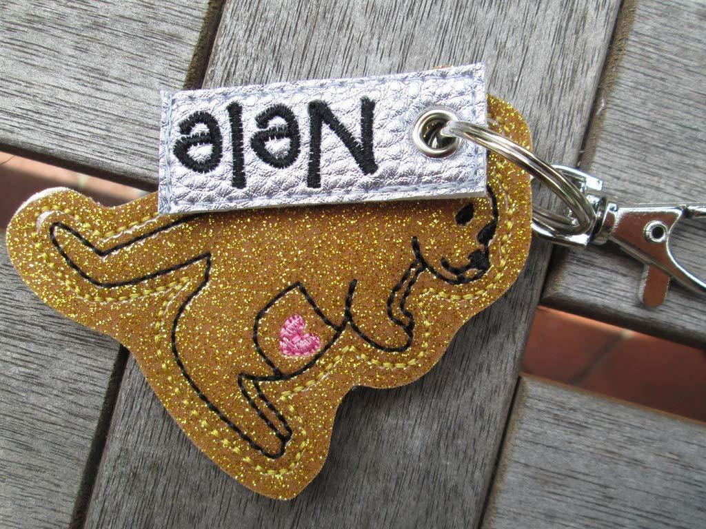 Känguru Taschenanhänger mit Namensanhänger