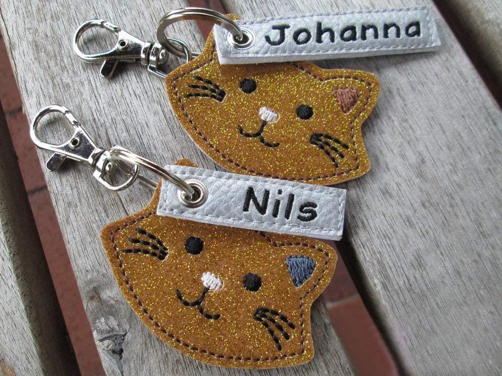 Schlüsselanhänger Kater braun