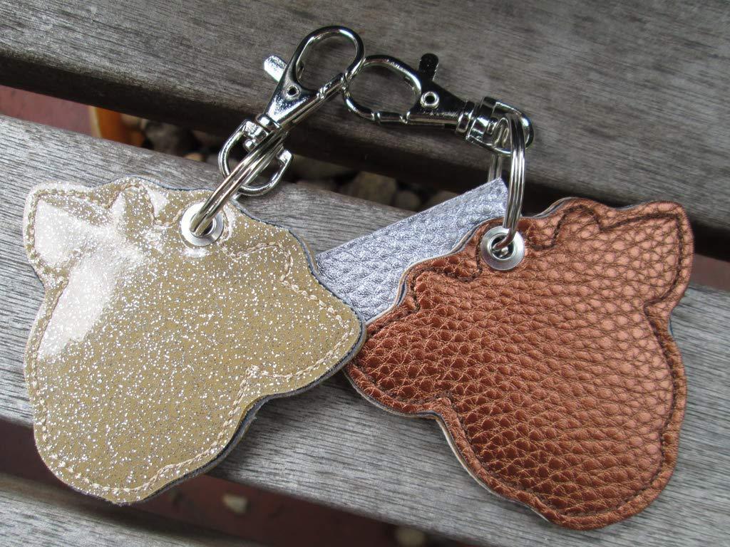 Rückseite der Kuh-Stier-Schlüsselanhänger