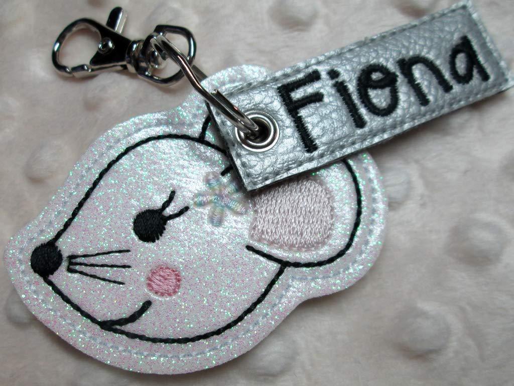 Taschenanhänger Maus mit Namensanhänger