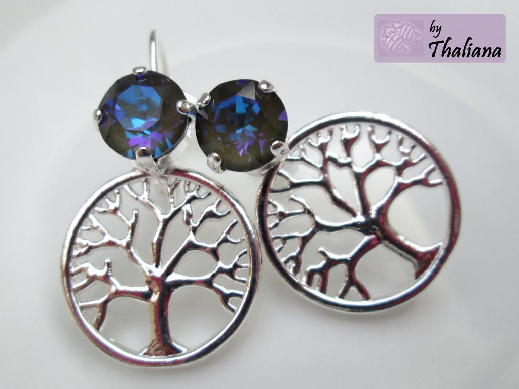 MYSTIC FOREST Tree of Life toll glitzernde Ohrringe