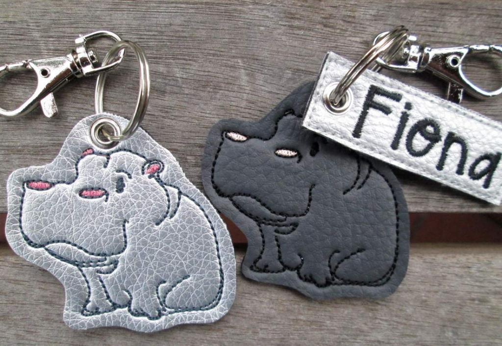 Nilpferd-Schlüsselanhänger