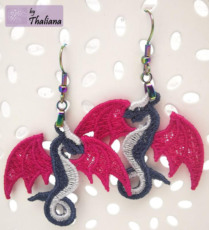 dRaGoN ausgefallene Ohrringe superleicht!