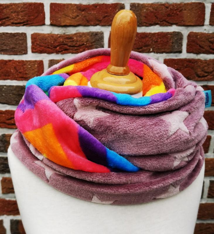 bunter Loop-Schal Regenbogen