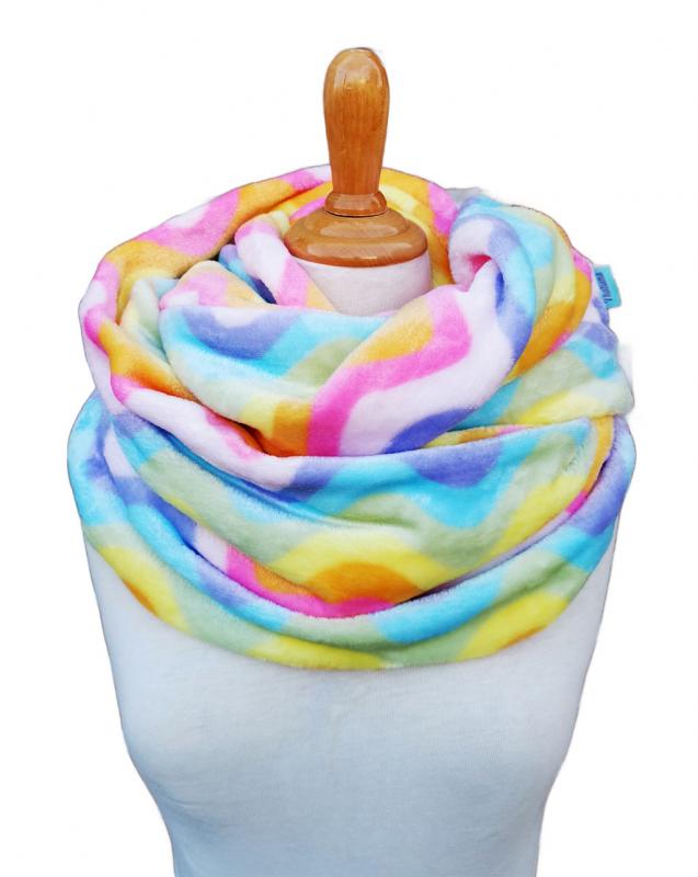 bunter Loop-Schal Regenbogen
