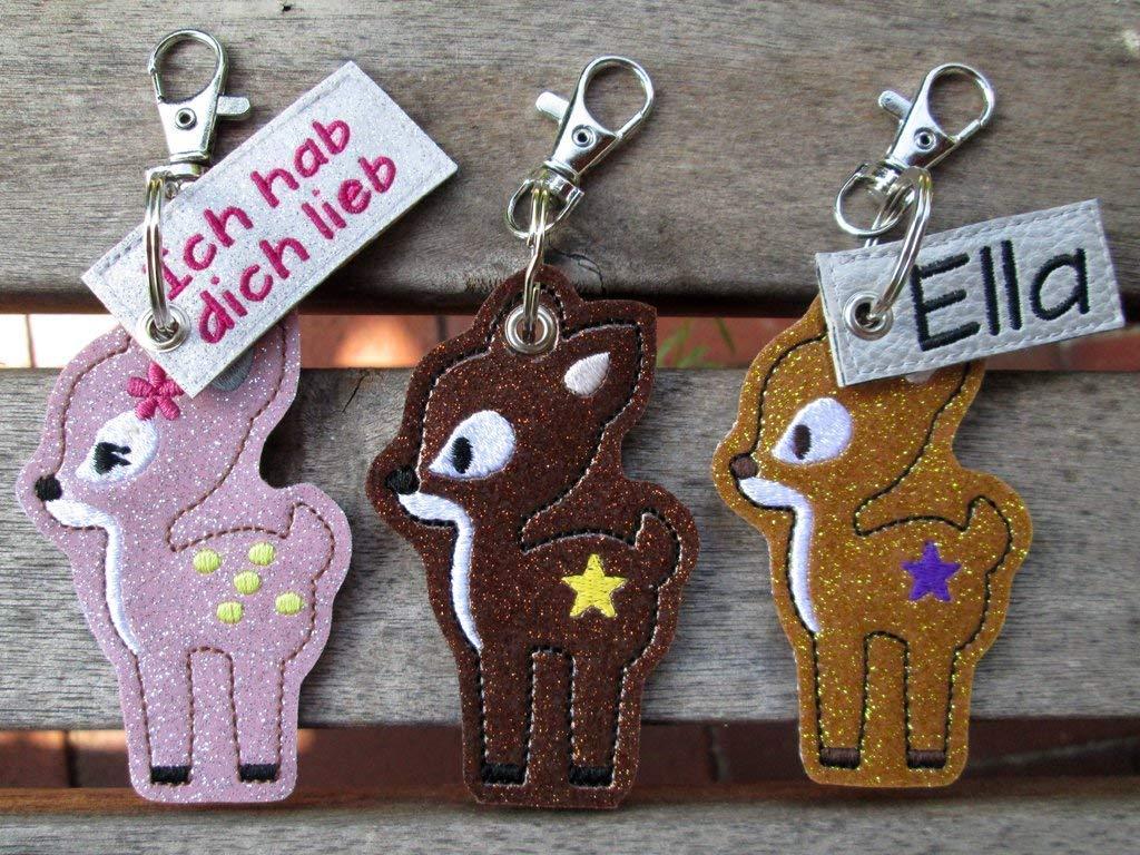 Rehkitz-Schlüsselanhänger