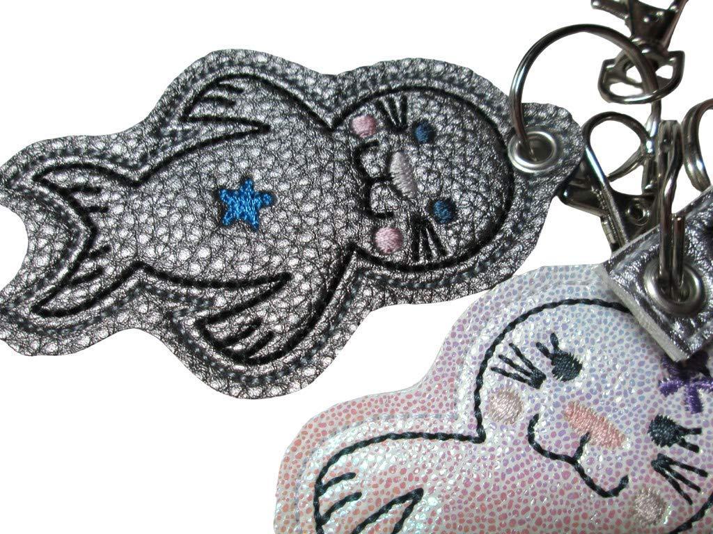 Seehund-Robbe Schlüsselanhänger mit Regenbogen