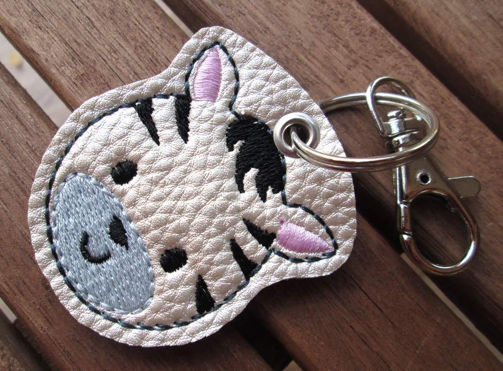 Zebra-Schlüsselanhänger